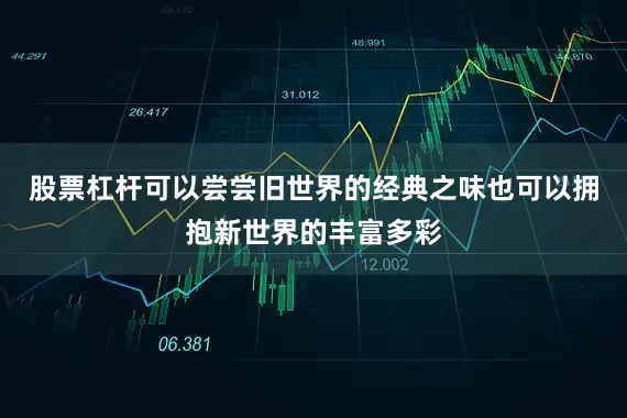 股票杠杆可以尝尝旧世界的经典之味也可以拥抱新世界的丰富多彩